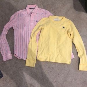 2 Abercrombie Kids Shirt size Large